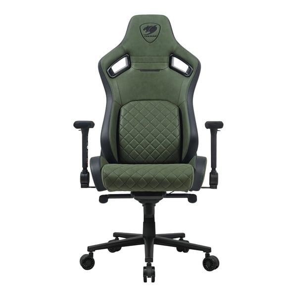 COUGAR DEFENSOR S ARMY GREEN F, Universal gamingstol, 150 kg, Polstret sete, Polstret ryggstøtte, Svart, Svart
