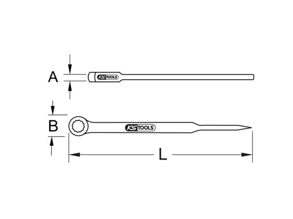 KS Tools 963.8191, Berylliumkoppar, 46 mm, 1 styck, 500 mm, 2,97 kg