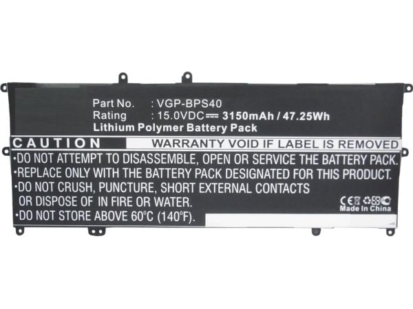 CoreParts - Batteri til bærbar PC - litiumpolymer - 3150 mAh - 47.3 Wh - svart - for Sony VAIO Fit 14A