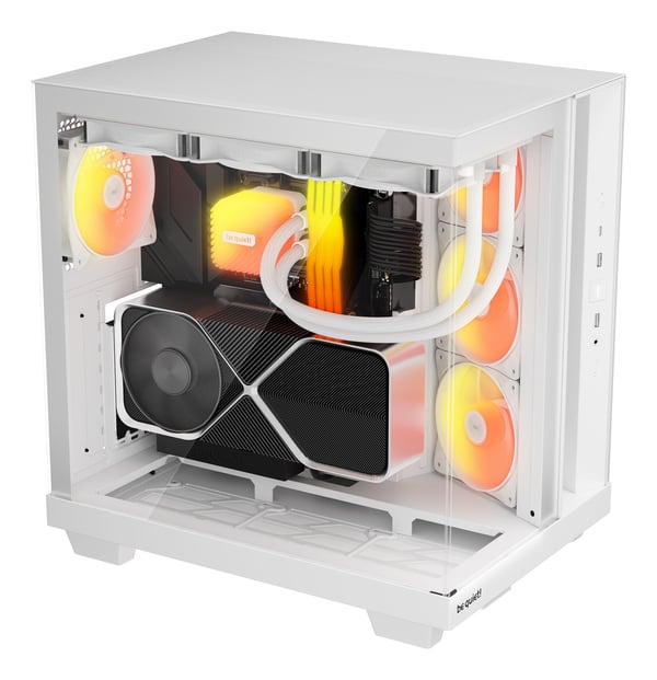 be quiet Light Base 500 LX BGW86 ATX-chassi med sidopanel i glas, vit