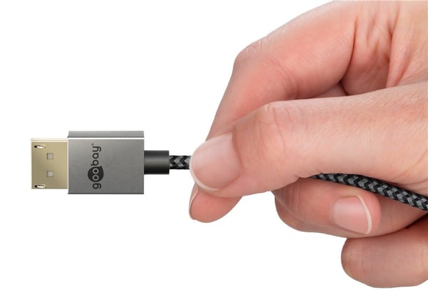 Goobay 77444, 1 m, DisplayPort, DisplayPort, Hankjønn, Hankjønn, 7680 x 4320 piksler
