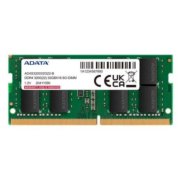 SO-DIMM 16 GB DDR4-3200 (2x 8 GB) Dual-Kit (grønn, AD4S32008G22-DTGN)