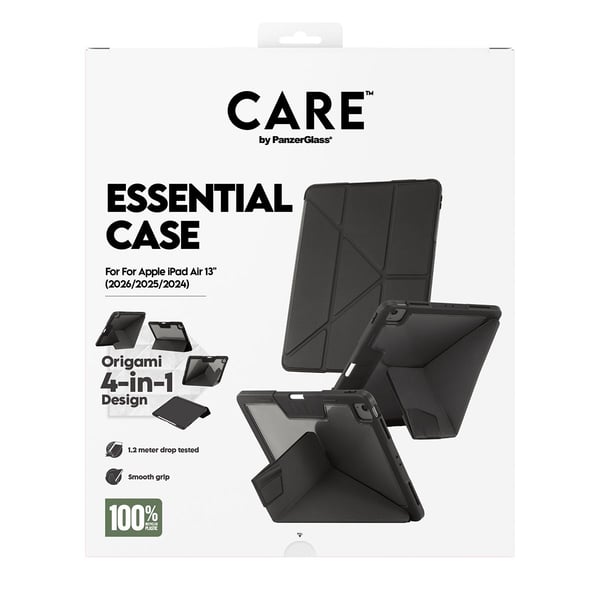 CARE by PanzerGlass TPU Essential Case Black iPad Air 13" (2026/2025/2024)