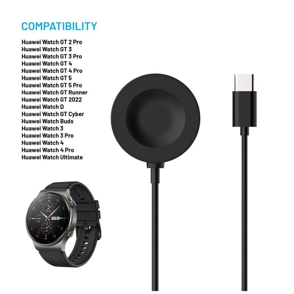 FIXED FIXDW-864-C, Sisätila, USB, Langaton lataaminen, 1 m, musta