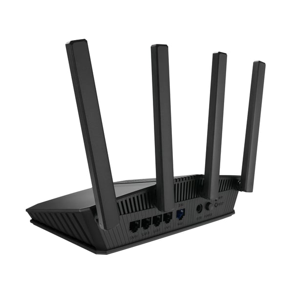ASUS RT-BE55, Wi-Fi 7 (802.11be), Kaksitaajuus (2,4 GHz/5 GHz), Ethernet LAN, musta, Pöytäreititin