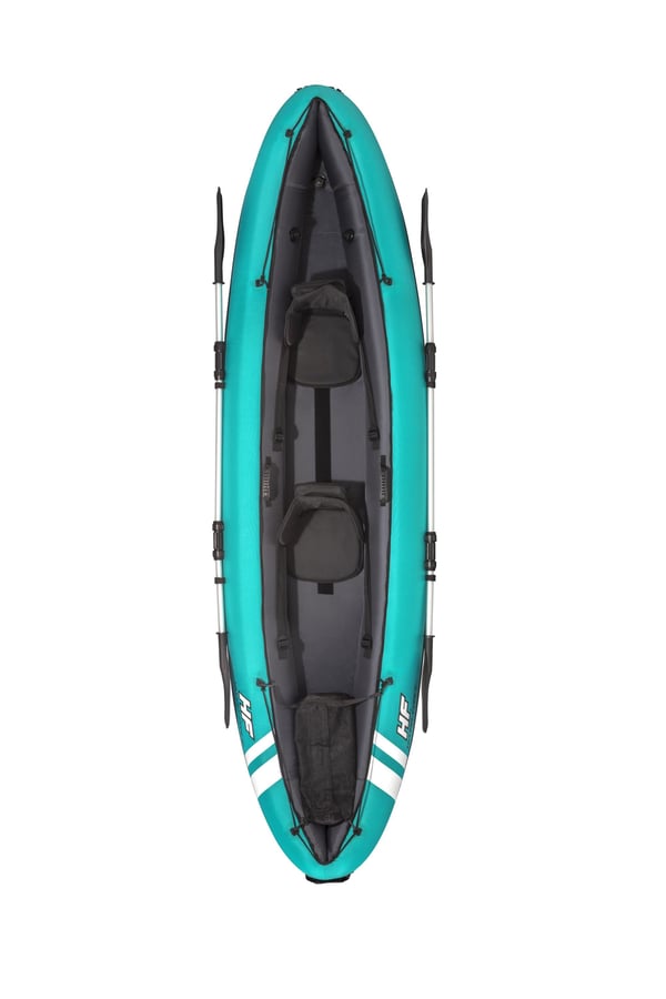 Bestway 65052, Puhallettava kajakki, 2 henkilö(t), 200 kg, Musta, PVC-muovi, 2 istuin(ta)