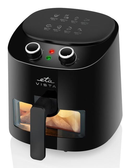 ETA Vista 0168 90000 - Varmluftsteker - 4.3 liter - 1.3 kW - svart