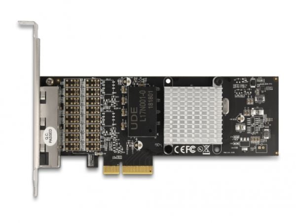 Delock - Nettverksadapter - PCIe 2.1 x4 lav profil - Gigabit Ethernet x 4