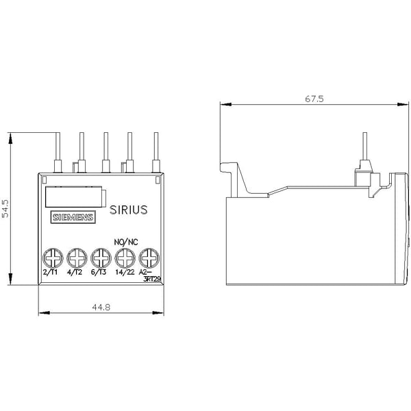 Siemens 3RT2916-1PA1 Himmennysmoduuli 400 V/AC 1 kpl 1 kpl