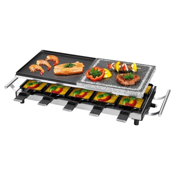 ProfiCook PC-RG 1144 - Raclette/grilli/stegeplade/varm sten - 1,7 kW - rustfrit stål