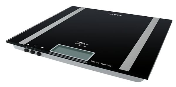 JATA Mod. 531, Elektronisk personvekt, 180 kg, 100 g, Sort, kg, lb, firkant