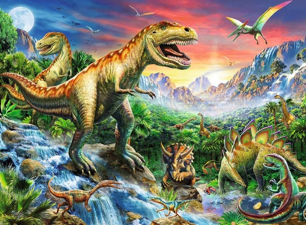 Ravensburger Delione 100 bitar - Dinosauriernas tidsålder