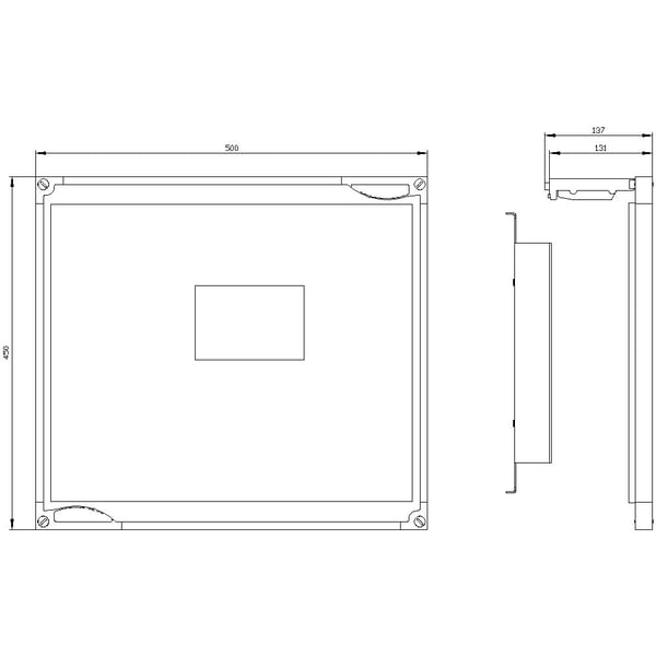 Siemens 8GK47334KK22 Einbausatz 1 St., 300 mm, 500 mm, 450 mm, 55 mm, 4,54 kg