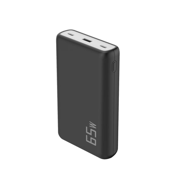 CoreParts - Strømbank - 20000 mAh - 5 A - PD, QC 3.0 - 3 utgangskontakter (USB, 2 x USB-C) - svart