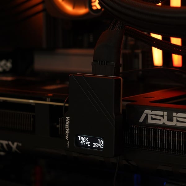 Thermal Grizzly WireView Pro GPU, Universell, GPU-sett, Aluminium, Sort, 43 mm, 33 mm