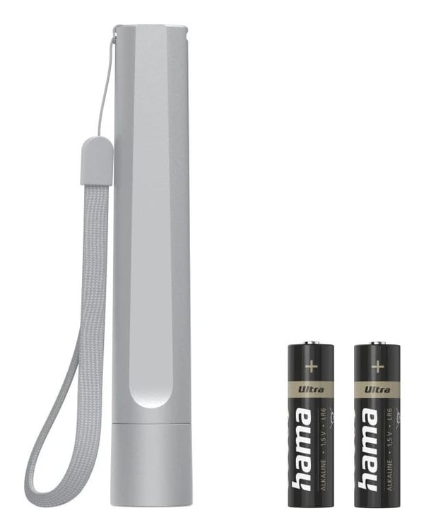 Hama FL120, Handlampa, Silver, Aluminium, LED, 1 Glödlampa(r), 3 W