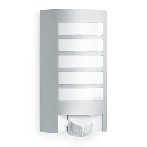 STEINEL L 12, Väggbelysning för utomhusbruk, Silver, Gjuten aluminium, IP44, II, IK03