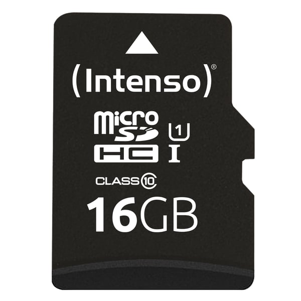 Intenso Performance - Flashminnekort (microSDHC til SD-adapter inkludert) - 16 GB - UHS-I U1 / Class10 - microSDHC UHS-I