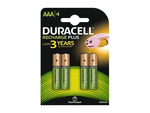 Duracell StayCharged - Batteri 4 x AAA - NiMH - (uppladdningsbara) - 750 mAh