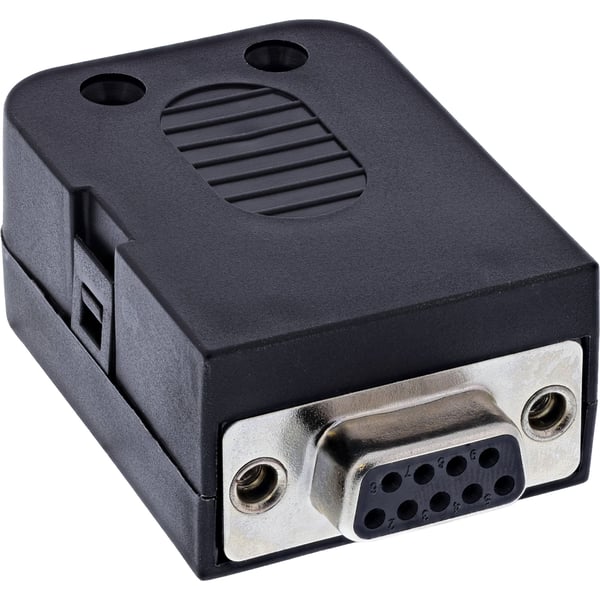 InLine D-Sub 9 utbrytningsplint - sockel - skruvplint - räfflad skruv (92501G)