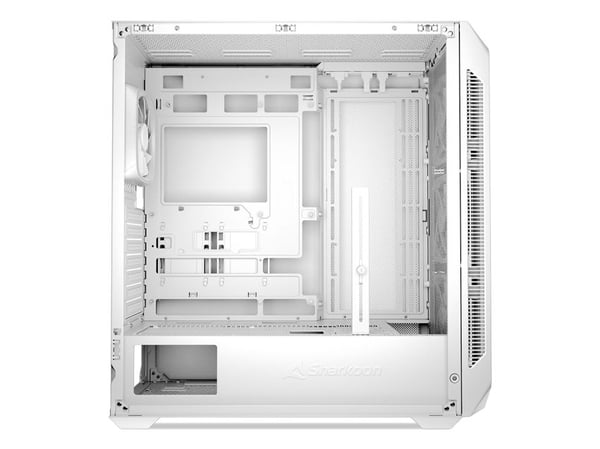 Sharkoon AK5G RGB, Midi Tower, PC, Vit, ATX, micro ATX, Mini-ITX, Multi, Fall fläktar