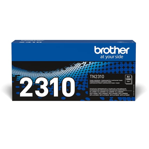 Brother TN2310 - Svart - original - tonerkassett - för Brother DCP-L2500D, DCP-L2540DN, DCP-L2560DW, HL-L2360DN, HL-L2365DW, MFC-L2700DN