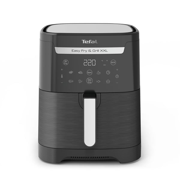 Tefal Easy Fry & Grill EY8018, Kuumakiertoilmakypsennin, 6,5 L, 1,5 kg, 8 henkilö(t), Musta, Kosketus