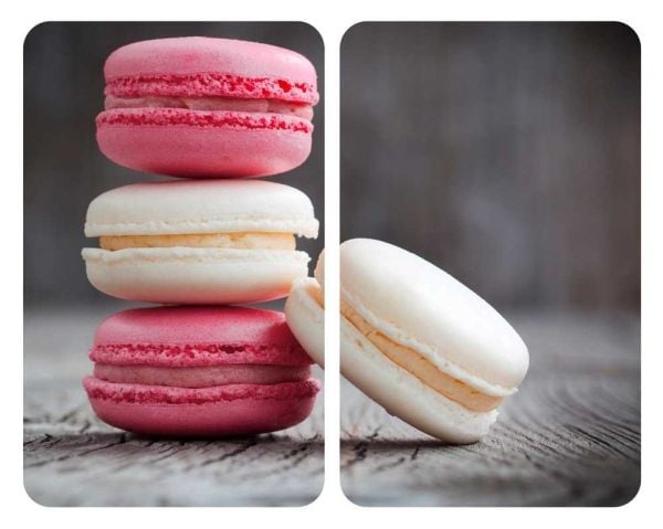 WENKO Macarons, Rektangulär, Glas, Plast, Multifärg, Brödprodukter, Frukt och grönsaker, Bild, 300 mm WENKO Macarons, Rektangulär, Glas, Plast, Multifärg, Brödprodukter, Frukt och grönsaker, Bild, 300 mm