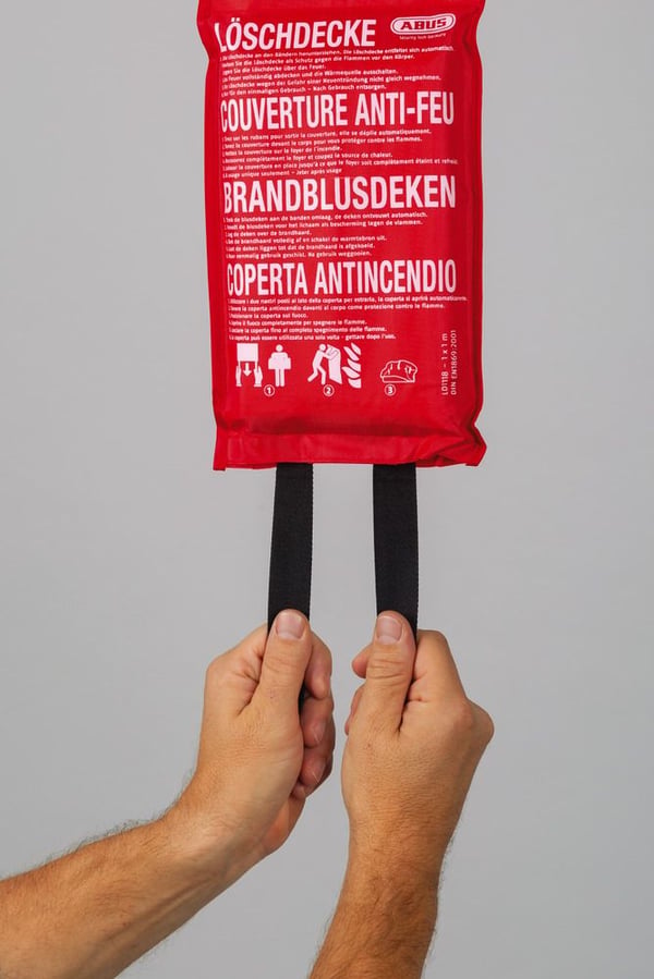 ABUS LD1118 - 100 x 100 cm - Lasikuitu - Punainen - 1 kpl - DIN EN 1869:2001 by MPA Dresden - 950 g (86672)