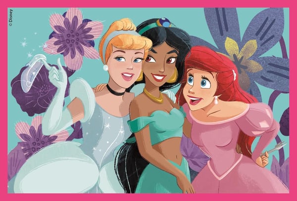 Clementoni Puslespil Disney Princess, 6 cubes