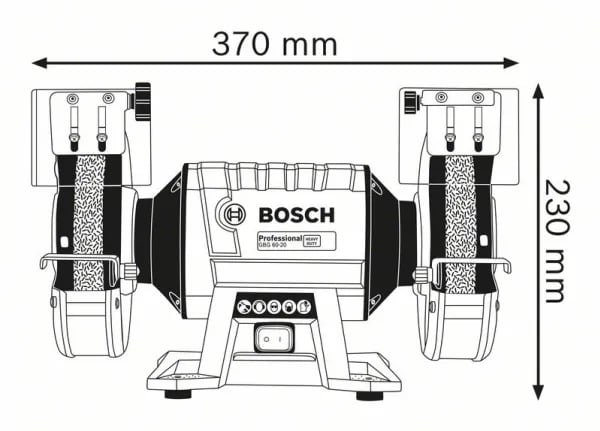 Bosch GBG Professional 60-20 bänkslipmaskin 600 W 200 mm
