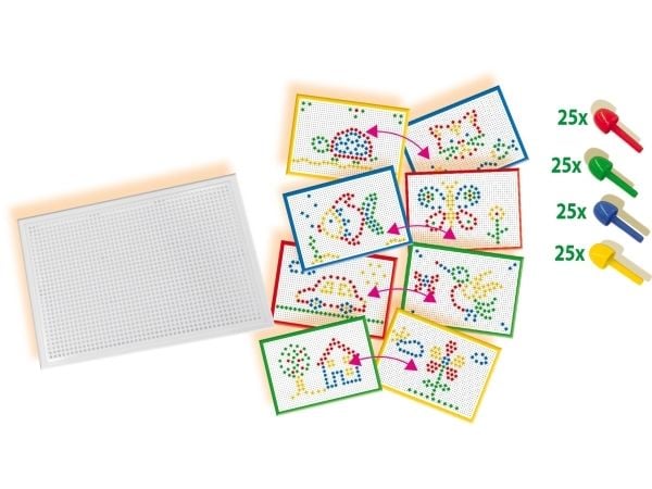 SES Creative Mosaik plade og søm - mosaiikki ja sormi