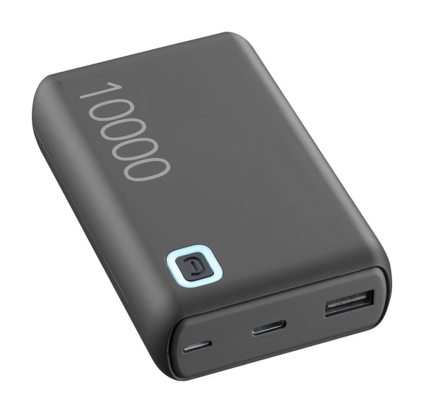 Cellularline 8018080485886, 10000 mAh, litium-ion (Li-Ion), Sort