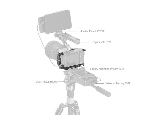 SmallRig 4949, 152,1 mm, 85,6 mm, 63,4 mm, 170 g, 180 mm, 129,5 mm
