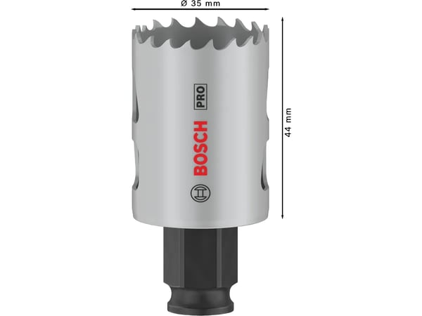 Bosch PRO Multi Material PC Plus, Single, Borr, Gipsvägg, Metall, Icke-järnmetaller, Plast, Mjuka träslag, Svart, Grå, Koboltstål, Kobalt-legerat h...