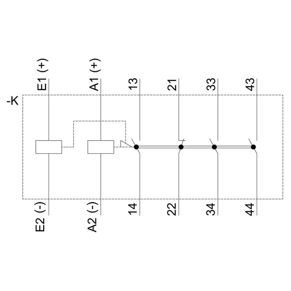 Siemens 3RH2431-1BF40 Apukosketin 1 kpl 1 kpl