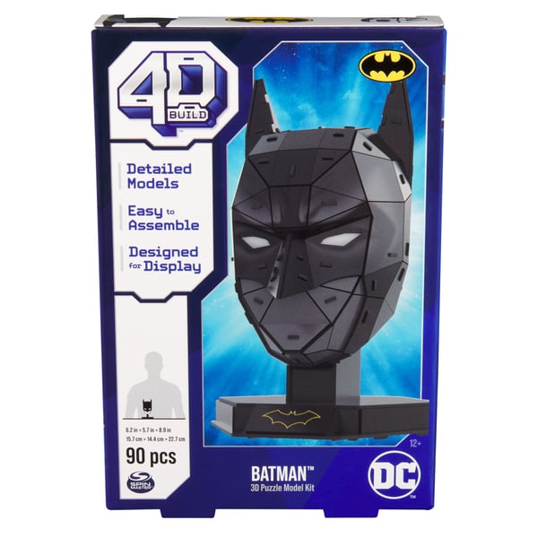 4D Build DC Batman Mask, Byggesett, 12 år, Plast, 90 stykker, 327 g