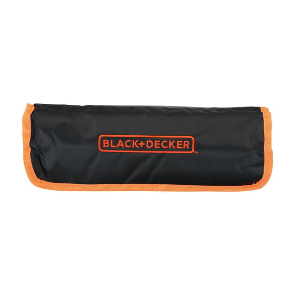 BLACK+DECKER A7063-QZ työkalusarja, 76 osaa, rullalaukussa, musta/oranssi