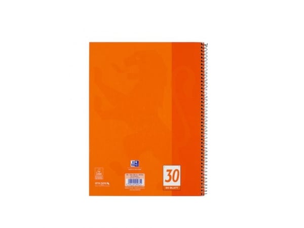 Oxford 100050359, Yksivärinen, Oranssi, A4, 80 arkkia, 90 g/m², Pehmeäkantinen