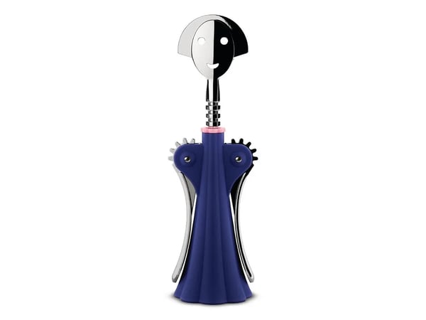Alessi Anna G., Perhoskorkkiruuvi, Sininen, Ruostumaton teräs, 70 mm, 245 mm
