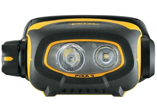 Petzl Pixa 3 otsalamppu 100 lm AA IP67, musta/keltainen