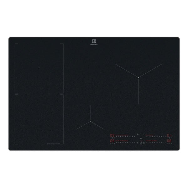 Electrolux Serie 700 EIS82453IZ, Svart, Inbyggnad, 80 cm, Zon induktionshäll, Keramik, 4 zon(er)