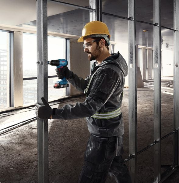 Bosch GSR 185-LI Professional sladdlös borrskruvdragare 18 V 2 x 2 Ah batterier