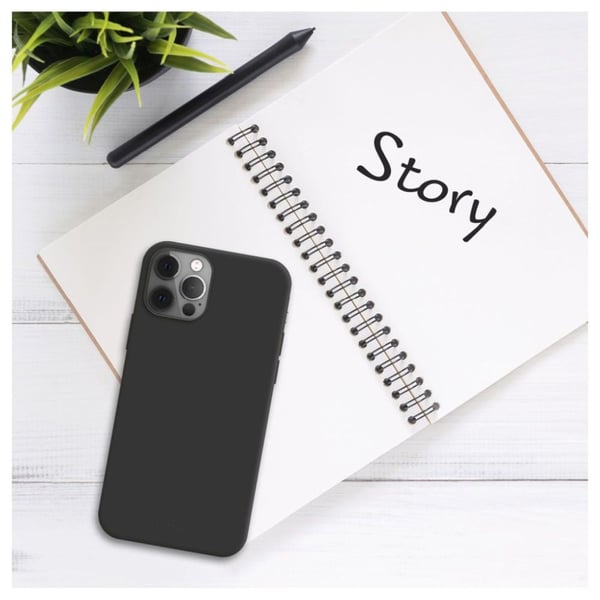 Fixed Story - Baksidedeksel for mobiltelefon - bløt gummi - svart - for Xiaomi Redmi Note 14 Pro+