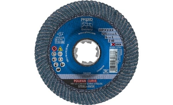 PFERD 67689063, 12,5 cm, 12200 RPM, 40 g, 10 stykker