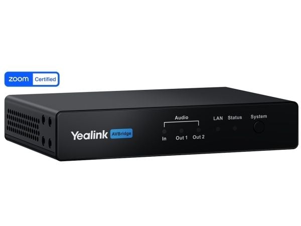 Yealink AVHUB, Sort, 2,31 kg, 382 mm, 215 mm, 120 mm, 2,62 kg, 382 mm, 215 mm, 120 mm, 2,62 kg