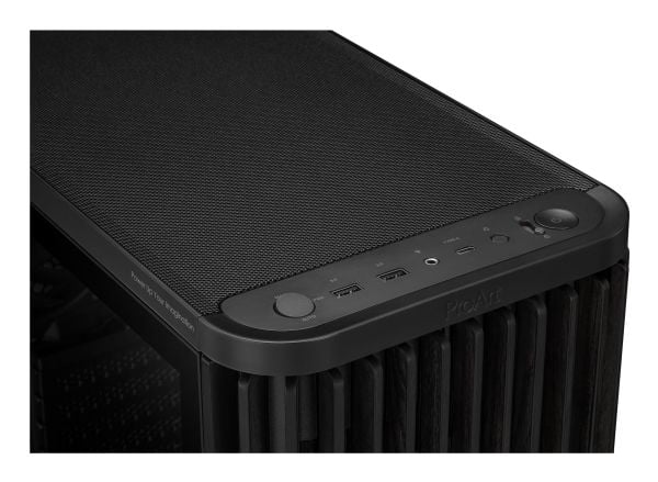 ASUS ProArt PA401 ATX-kotelo, puuversio, musta, karkaistu lasi