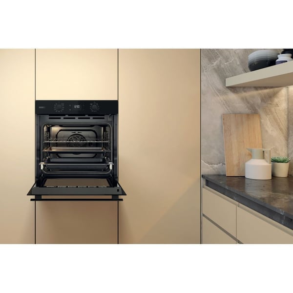 Whirlpool Elements Steam OMSR58RU1SB, Medium, Elektrisk ugn, 71 l, 71 l, Fläktdriven, 2200 W
