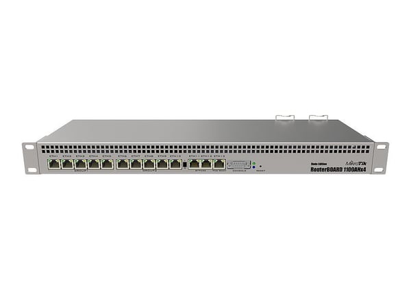 Mikrotik RB1100AHx4, Ethernet WAN, Gigabit Ethernet, Ruostumaton runko