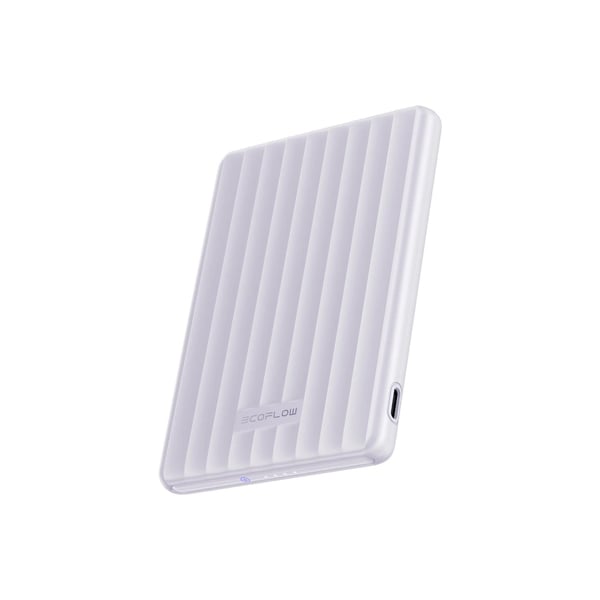 EcoFlow RAPID Mag (5000 mAh, 20 W, Qi1) – Magnetisk powerbank – Lilla